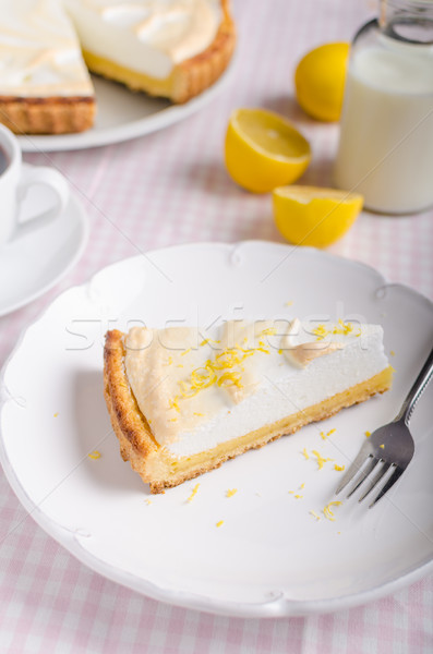 Stock photo: Lemon cheesecake delicious