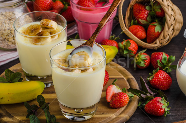 Banana puddink photo Stock photo © Peteer