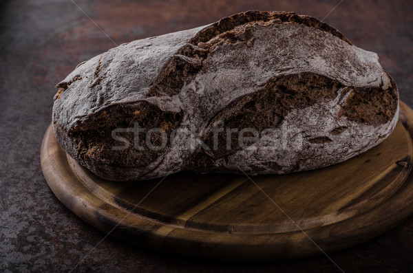 Stock fotó: Teljes · kiőrlésű · rusztikus · kenyér · házi · készítésű · termék · fotó