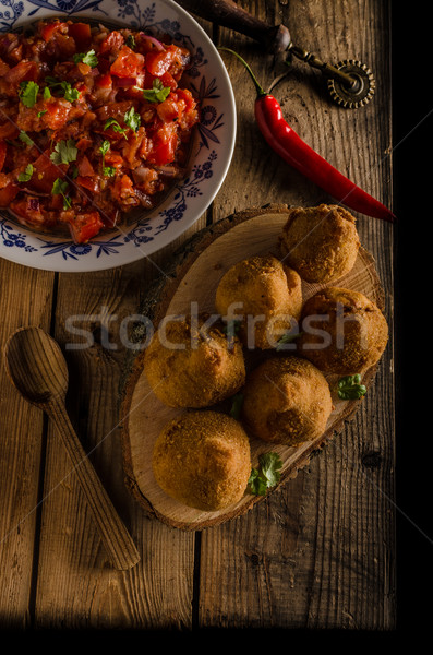 Brazilian Street Food Coxinhas Stock photo © Peteer