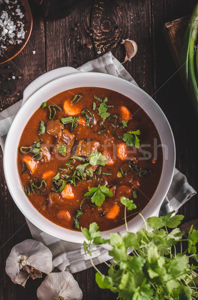 Beef stew with carrots Stock photo © Peteer