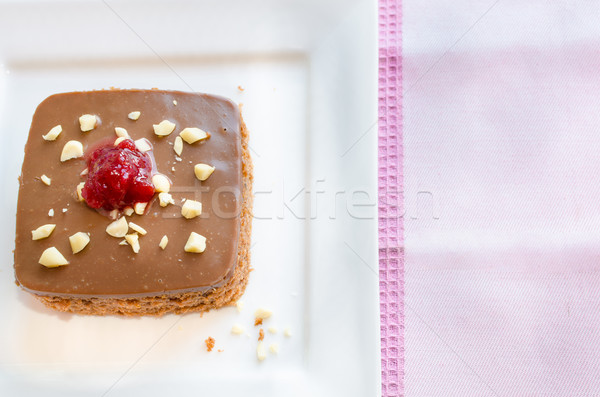 Baked gingerbread with swiss chocolate Stock photo © Peteer