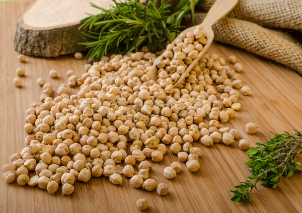 Raw and healthy chickpeas Stock photo © Peteer