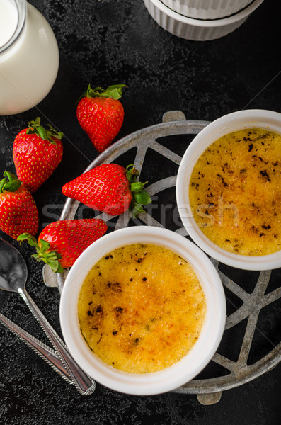 Delicious Creme brulee Stock photo © Peteer