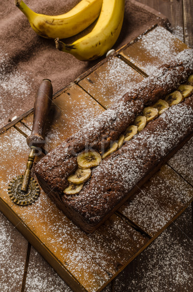 Homemade banana bread Stock photo © Peteer