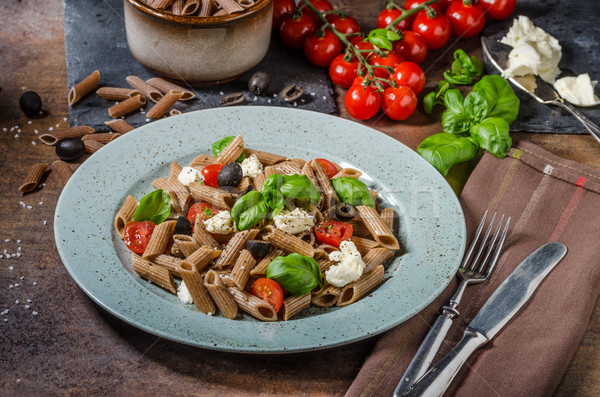 Whole grain pasta Stock photo © Peteer