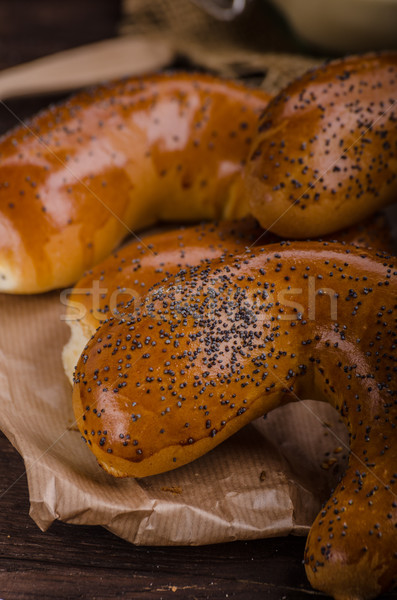 Poppy seeds roll pastry Stock photo © Peteer