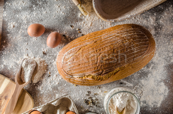 Sourdough bread cumin Stock photo © Peteer