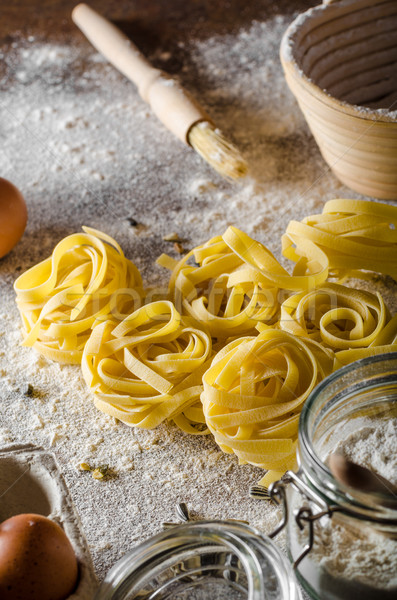Homemade pasta bio Stock photo © Peteer