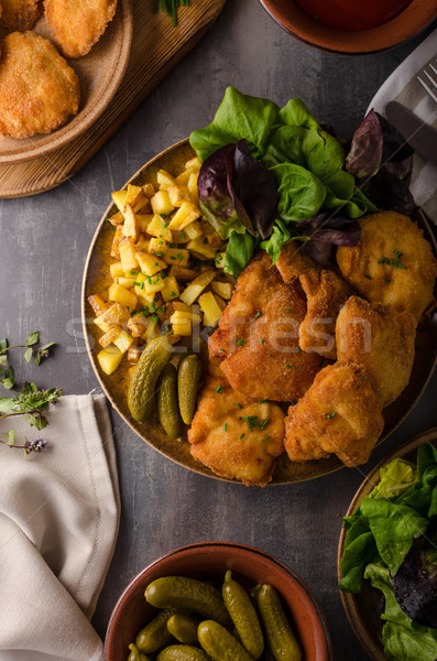 Original weiner schnitzel Stock photo © Peteer