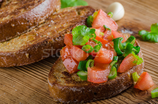 Francuski czosnku toast żywności fotografii bio Zdjęcia stock © Peteer