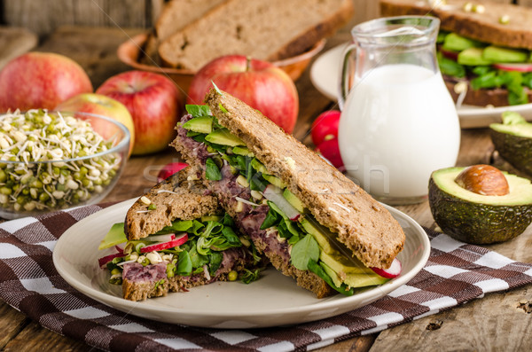 Chipotle-Avocado Summer Sandwich Recipe Stock photo © Peteer