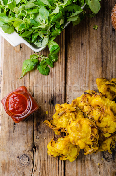 Crispy Onion Bhaji Stock photo © Peteer