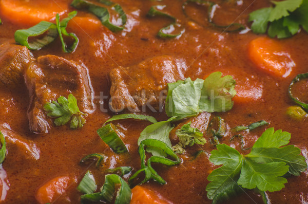 Beef stew with carrots Stock photo © Peteer