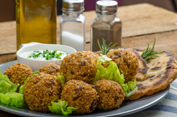 Gezondheid knapperig mint knoflook brood Stockfoto © Peteer