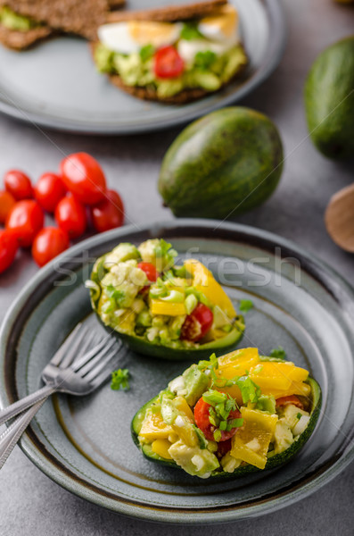 Ripieno avocado vegetali bio sani ricetta Foto d'archivio © Peteer