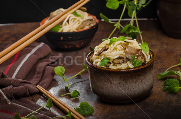 Chinois champignons fraîches herbes délicieux [[stock_photo]] © Peteer