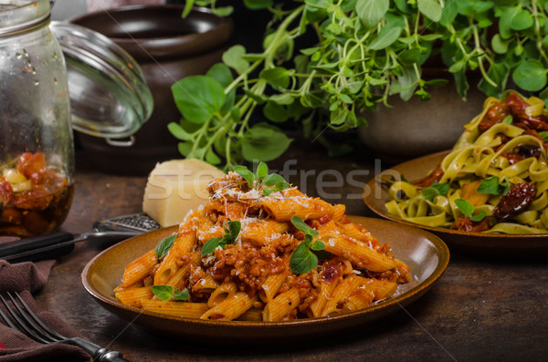 Pasta arrabiata delicious Stock photo © Peteer