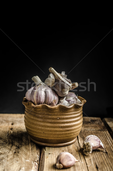 Homemade bio garlic Stock photo © Peteer