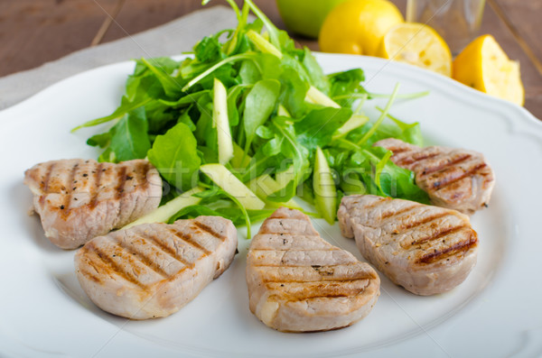 Grilled pork tenderloin Stock photo © Peteer