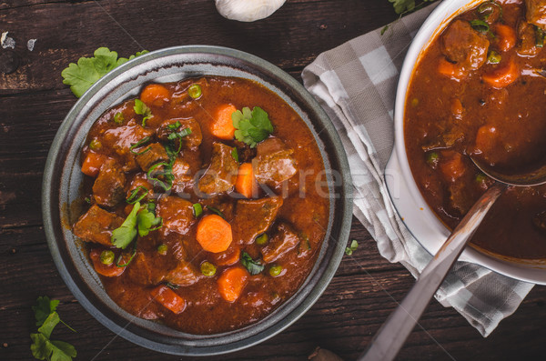 Beef stew with carrots Stock photo © Peteer