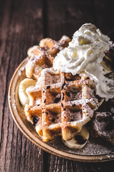 Sugar waffles product photo Stock photo © Peteer