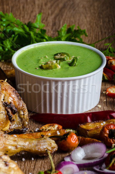 Piri piri spicy chicken Stock photo © Peteer