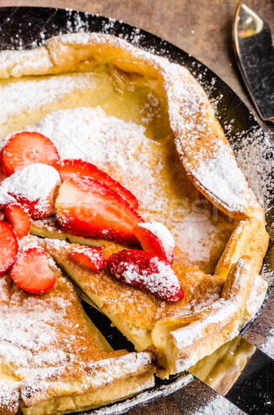 Dutch baby pancake Stock photo © Peteer