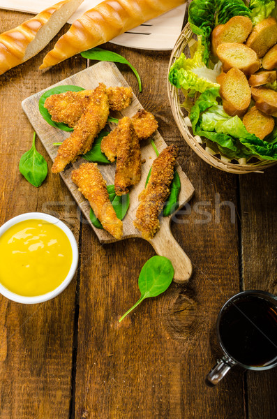 Corn crusted Chicken Tenders Stock photo © Peteer