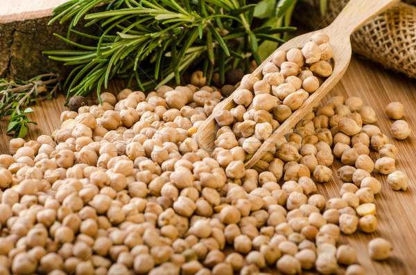 Raw and healthy chickpeas Stock photo © Peteer