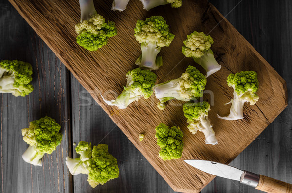 Zöld karfiol bio zöldség kész főzés Stock fotó © Peteer