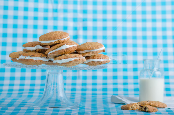 Stock photo: Homemade Oatmeal Cream Pie Cookies