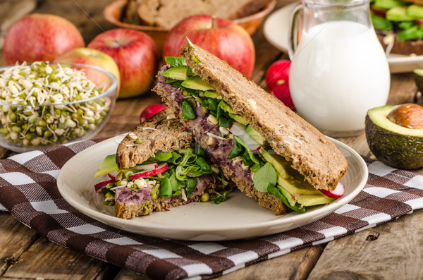 Chipotle-Avocado Summer Sandwich Recipe Stock photo © Peteer