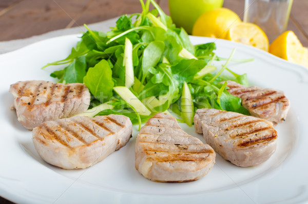 Grilled pork tenderloin Stock photo © Peteer