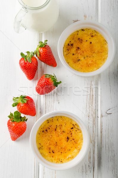 Delicious Creme brulee Stock photo © Peteer