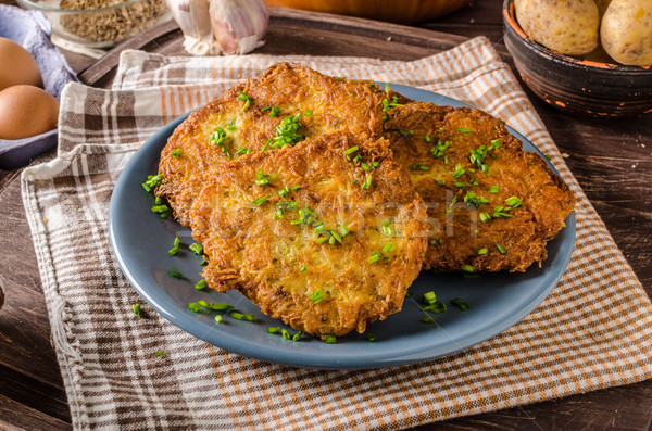 Potato pancakes fried Stock photo © Peteer