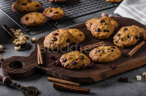 Carrots cookies with cranberries Stock photo © Peteer