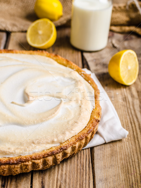 Stock photo: Lemon cheesecake delicious