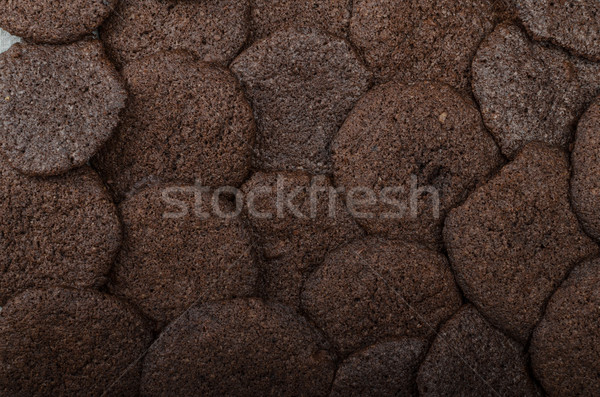 Chocolate escuro biscoitos caseiro 80 por cento chocolate Foto stock © Peteer