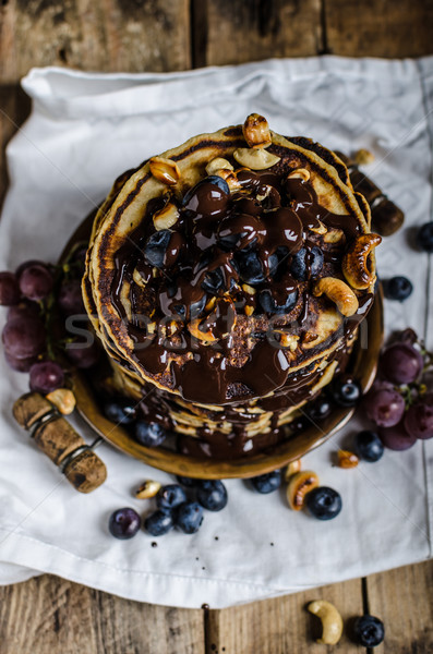 Stock photo: Big homemade pancakes
