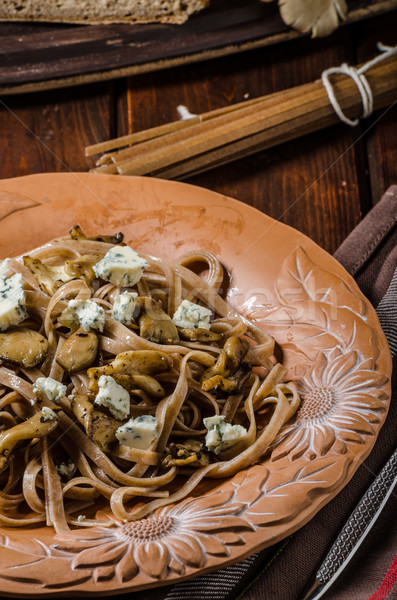 Wholemeal pasta with oyster Stock photo © Peteer