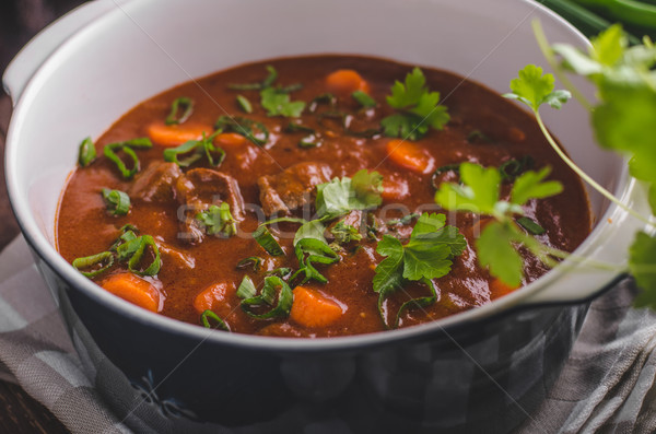 Beef stew with carrots Stock photo © Peteer