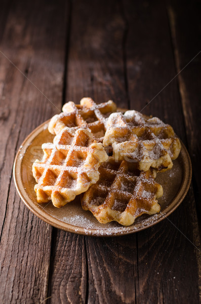 Sugar waffles product photo Stock photo © Peteer