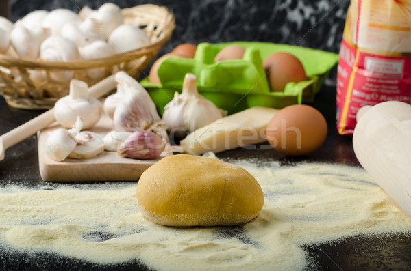 Foto stock: Pasta · italiano · harina · bio · huevos