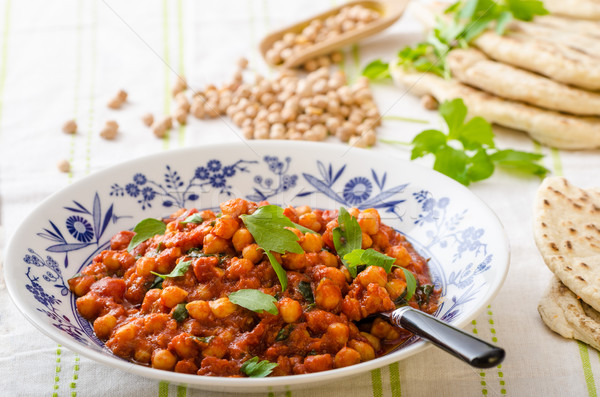 Spinach chickpea curry Stock photo © Peteer