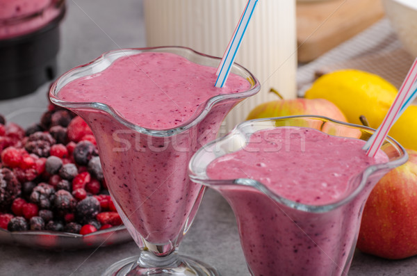 Berries smoothie milkshake Stock photo © Peteer