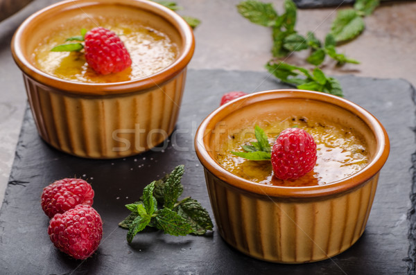 Delicious creme brulee Stock photo © Peteer