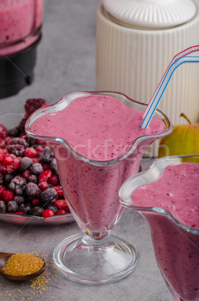 Berries smoothie milkshake Stock photo © Peteer