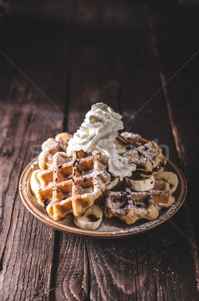 Sugar waffles product photo Stock photo © Peteer