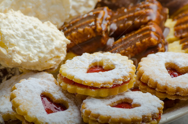Christmas cookies and fresh tea Stock photo © Peteer